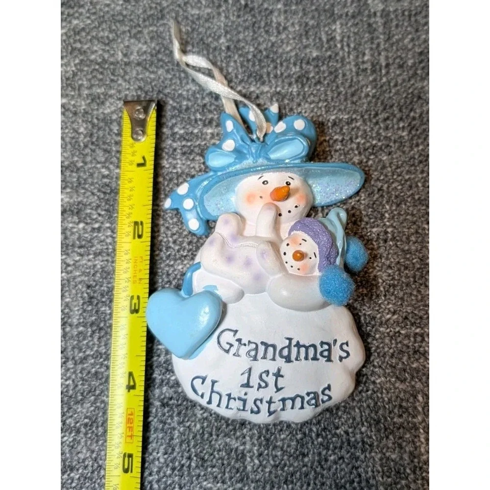 Grandma's 1st Christmas Snowman Ornament 5